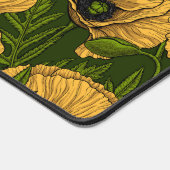 Coquelicots jaunes sur vert foncé (Coin)