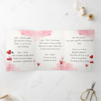 Coquelicots-programma Drieluik Programma