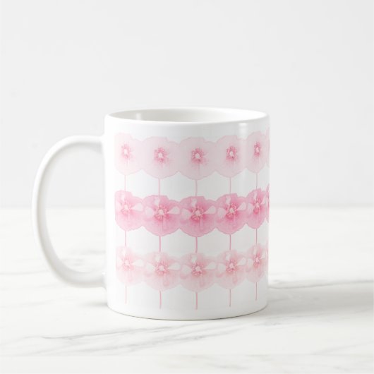 Coquelicots roses bonbons ... mug (Gauche)
