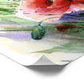 Coquelicots rouges, Calendrier Poster 2023 (Coin)