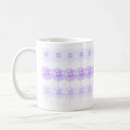 Coquelicots violets bonbons ... mug (Gauche)