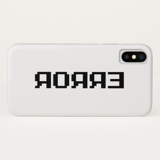 COQUES Case-Mate iPhone Я Я Я Ǝ | ERREUR (Dos (Horizontal))