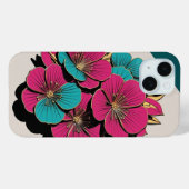 COQUES Case-Mate iPhone モダン牡丹デザイン (Verso (horizontal))