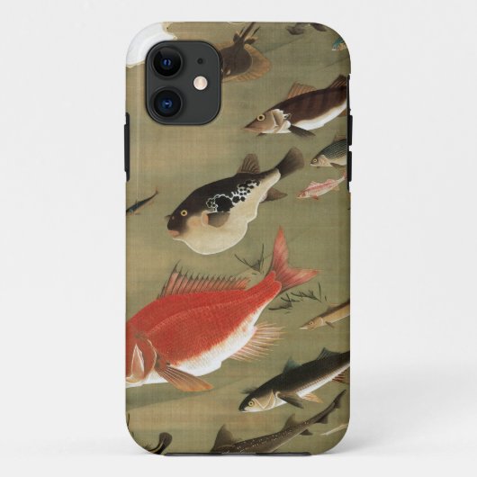 COQUES Case-Mate iPhone 動植綵絵(28)群魚図, 伊藤若冲 (Dos)