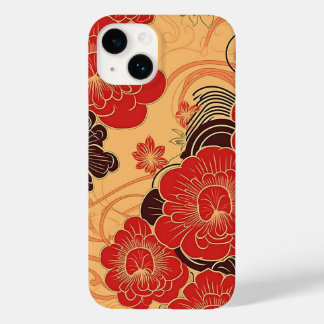 COQUE POUR iPhone 14 日本の伝統的なヴィンテージデザインを使用したアート作品