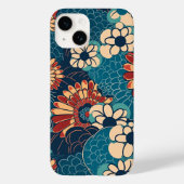 COQUES Case-Mate iPhone 日本の伝統的なヴィンテージデザインを使用したアート作品 花 (Verso)