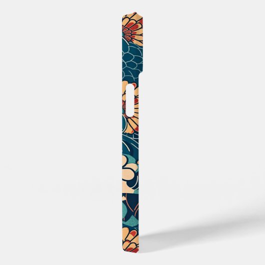 COQUES Case-Mate iPhone 日本の伝統的なヴィンテージデザインを使用したアート作品 花 (Verso / Droite)