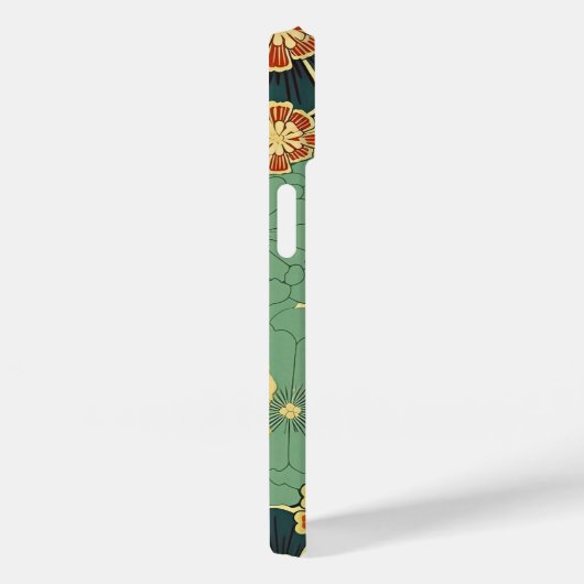 COQUES Case-Mate iPhone 日本の伝統的なヴィンテージデザインを使用したアート作品　花 (Verso / Droite)
