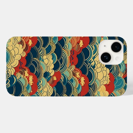 COQUES Case-Mate iPhone 日本の伝統的なヴィンテージデザインを使用したアート作品 雲 (Verso (horizontal))