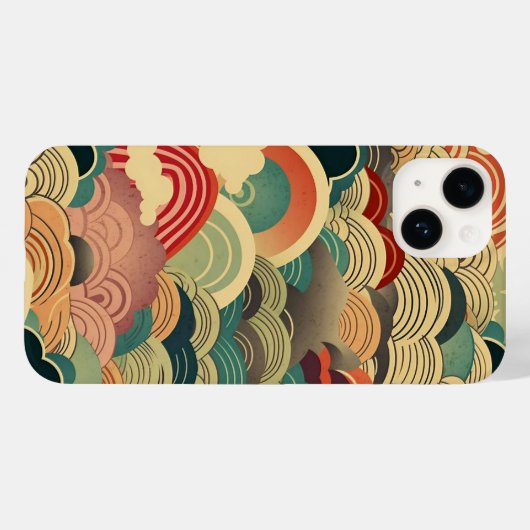 COQUES Case-Mate iPhone 日本の伝統的なヴィンテージデザインを使用したアート作品 雲 (Verso (horizontal))