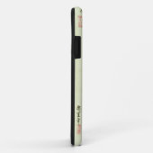 Coques Case-Mate iPhone 桃の花に燕, fleur de pêche de 広重 et hirondelle, (Dos/Droite)