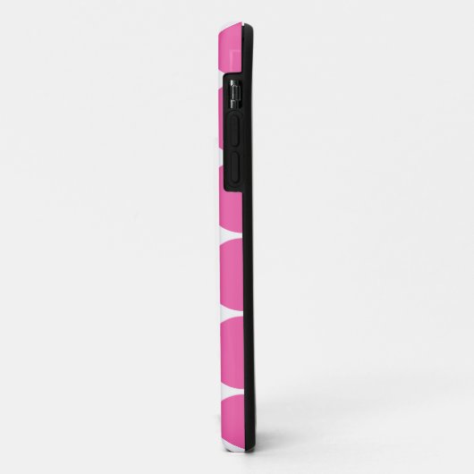 COQUES Case-Mate iPhone 水玉模様パターンプリントの設計ショッキングピンクの水玉模様 (Dos/Gauche)