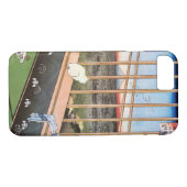 Coques Case-Mate iPhone 猫と富士山, chat de 広重 et mont Fuji, Hiroshige, Ukiyo-e (Dos (Horizontal))