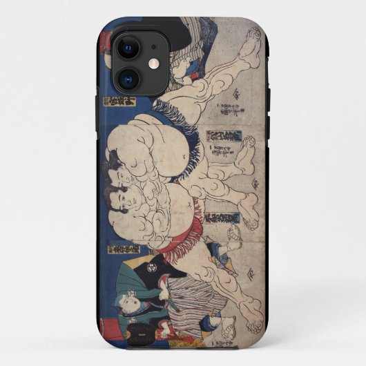 Coques Case-Mate iPhone 相撲, lutte de sumo de 国芳, Kuniyoshi, Ukiyo-e (Dos)