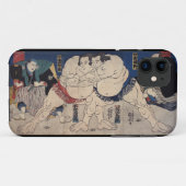 Coques Case-Mate iPhone 相撲, lutte de sumo de 国芳, Kuniyoshi, Ukiyo-e (Dos (Horizontal))