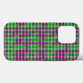 COQUES Case-Mate iPhone 緑、黒、グレー、ピンクのチェック柄 (Verso (horizontal))