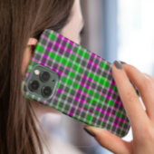 COQUES Case-Mate iPhone 緑、黒、グレー、ピンクのチェック柄