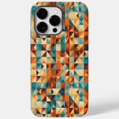 COQUES Case-Mate iPhone 茶色、白、青の幾何学デザイン (Verso)