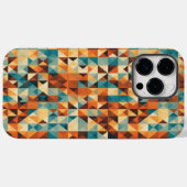 COQUES Case-Mate iPhone 茶色、白、青の幾何学デザイン (Verso (horizontal))