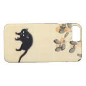 Coques Case-Mate iPhone 黒猫, chat noir de 春草 (détail), Shunsō, art japonais (Dos (Horizontal))