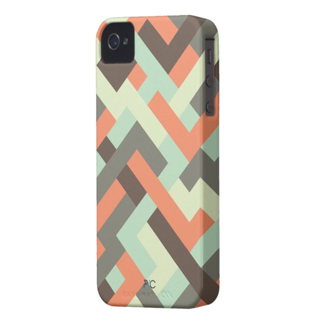 Coques Case-Mate iPhone 002 cas entrelacé de l'iPhone 4 (Dos gauche)