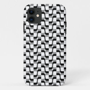 Coques Pour iPhone 020614 - Gris et noir sur blanc