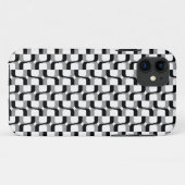 Coques Case-Mate iPhone 020614 - Gris et noir sur blanc (Dos (Horizontal))