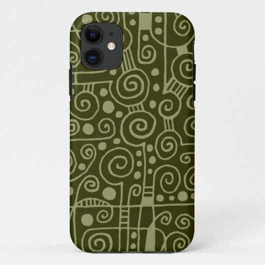 Coques Case-Mate iPhone 040512 - Kaki et Olive foncé (Dos)