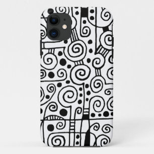 Etui iPhone Case-Mate 040512 - Noir sur blanc