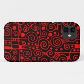 Coques Case-Mate iPhone 040512 - Rouge sur noir (Dos (Horizontal))