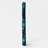 Coques Case-Mate iPhone 090512 bleu ciel sur noir (Dos/Gauche)