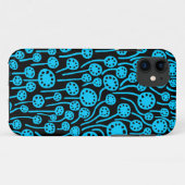 Coques Case-Mate iPhone 090512 bleu ciel sur noir (Dos (Horizontal))