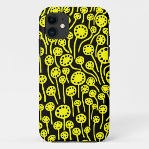 Coques Pour iPhone 090512 Jaune sur noir