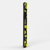 Coques Case-Mate iPhone 090512 Jaune sur noir (Dos/Droite)