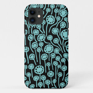 Coque Case-Mate Pour iPhone 090512 Lt Blue Green on Black