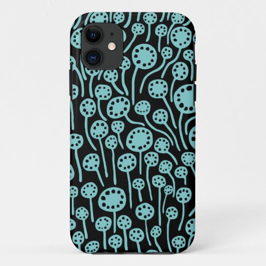 Coques Case-Mate iPhone 090512 Lt Blue Green on Black (Dos)