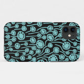 Coques Case-Mate iPhone 090512 Lt Blue Green on Black (Dos (Horizontal))