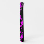 Coques Case-Mate iPhone 090512 Magenta sur noir (Dos/Gauche)