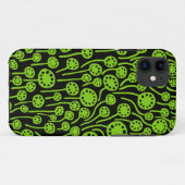 Coques Case-Mate iPhone 090512 Martien vert sur noir (Dos (Horizontal))
