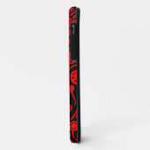 Coques Case-Mate iPhone 090512 Rouge sur noir (Dos/Gauche)