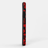 Coques Case-Mate iPhone 090512 Rouge sur noir (Dos/Droite)