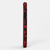 Coques Case-Mate iPhone 090512 Rouge sur noir (Dos/Droite)