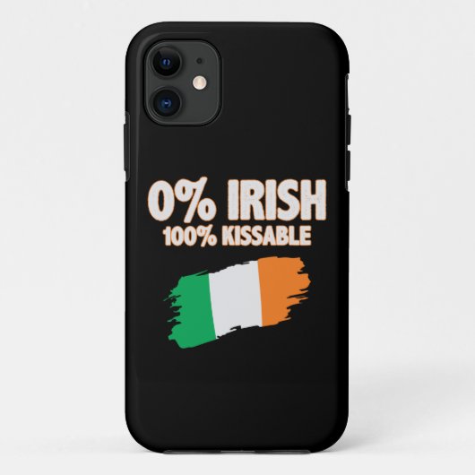 Coques Case-Mate iPhone 0% Irlandais 100% Kissable (Dos)