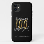Coques Case-Mate iPhone 100 ans d'or (Dos)