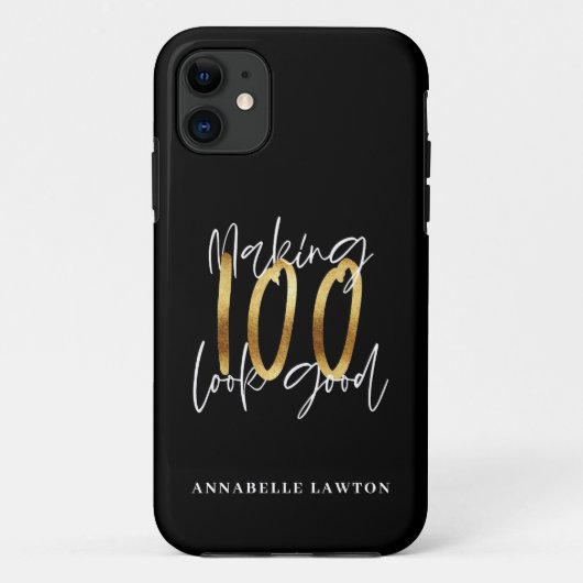 Coques Case-Mate iPhone 100 ans d'or (Dos)
