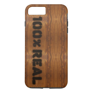 Coque iPhone 8 Plus/7 Plus 100% Véritable apparence de grains de bois