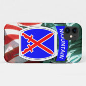 Coques Case-Mate iPhone 10ème DIVISION de MONTAGNE (Dos (Horizontal))