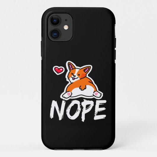 Coques Case-Mate iPhone 11 Nope Corgi (Dos)