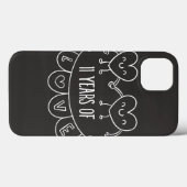 Coques Case-Mate iPhone 11e Anniversary Poison de Chalk Hearts (Verso (horizontal))