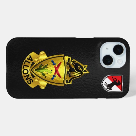 Coques Case-Mate iPhone 11e régiment de cavalerie blindée (Verso (horizontal))